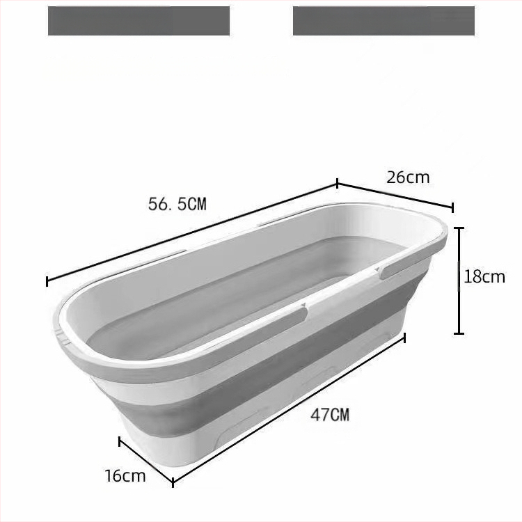 Κουβάς για σφουγγαρίστρα από σιλικόνη, πτυσσόμενος, για εξωτερικό πλύσιμο αυτοκινήτων, αντοχή φόρτου πάνω από 10 kg