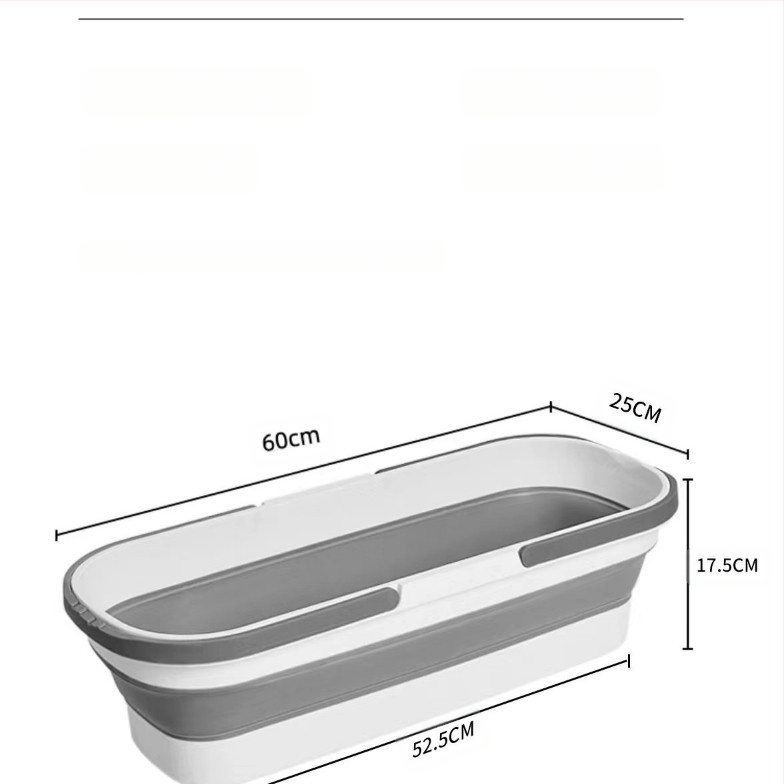 Κουβάς για σφουγγαρίστρα από σιλικόνη, πτυσσόμενος, για εξωτερικό πλύσιμο αυτοκινήτων, αντοχή φόρτου πάνω από 10 kg
