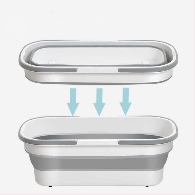 Κουβάς για σφουγγαρίστρα από σιλικόνη, πτυσσόμενος, για εξωτερικό πλύσιμο αυτοκινήτων, αντοχή φόρτου πάνω από 10 kg