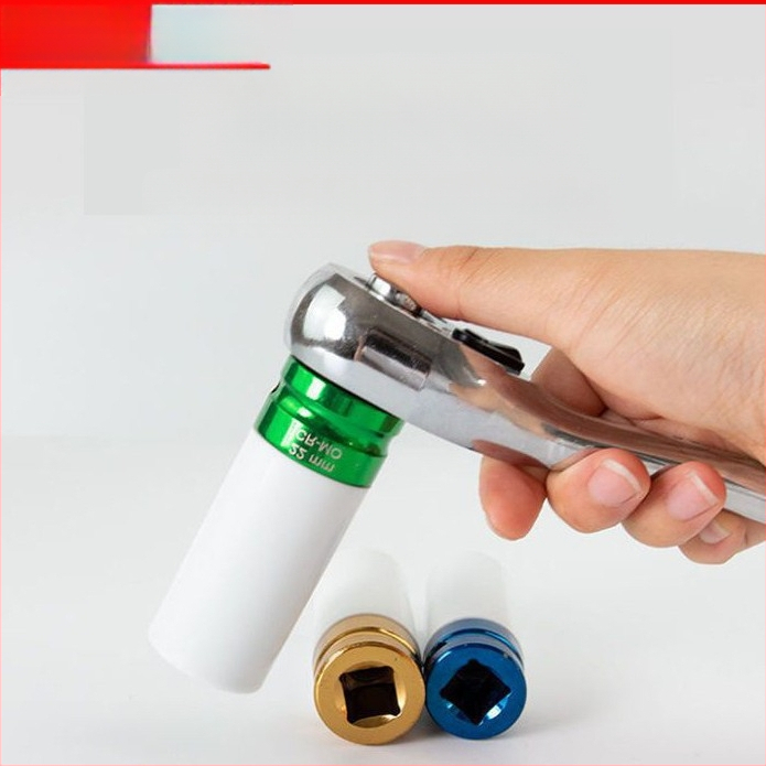 Сет втулки за гаечен ключ, 3 бр., хром ванадий стомана, полирано хромиране, метричен стандарт