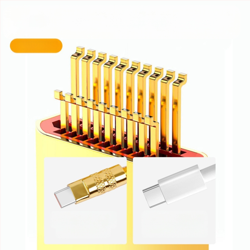 Opletený 120W rýchlonabíjací kábel s meďným jadrom, rozhrania Lightning/Type-C/Micro USB, dĺžka 1–2 m, indikačné svetlo