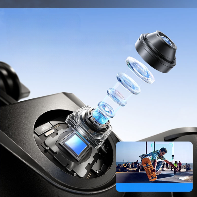 Rankinis stabilizatorius C16 — 360° panoraminis gimbal, veido sekimas, išmaniojo telefono laikiklis; ABS + aliuminio lydinys, Bluetooth, nuotolinis valdymas