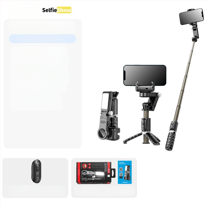 Rankinis stabilizatorius C16 — 360° panoraminis gimbal, veido sekimas, išmaniojo telefono laikiklis; ABS + aliuminio lydinys, Bluetooth, nuotolinis valdymas