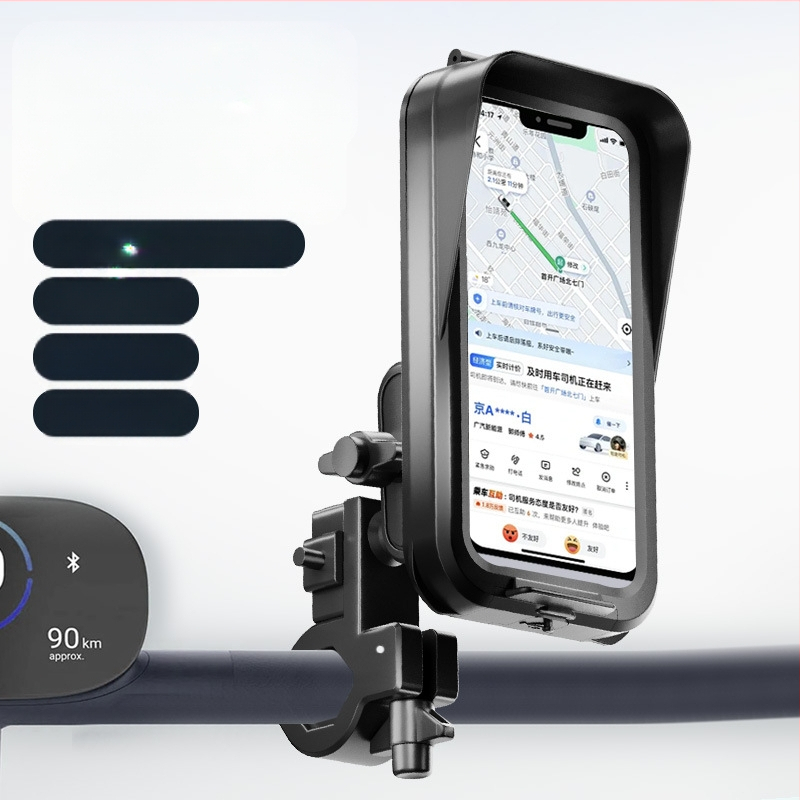 Suport de telefon pentru motocicletă electrică, impermeabil, din plastic, pentru navigație