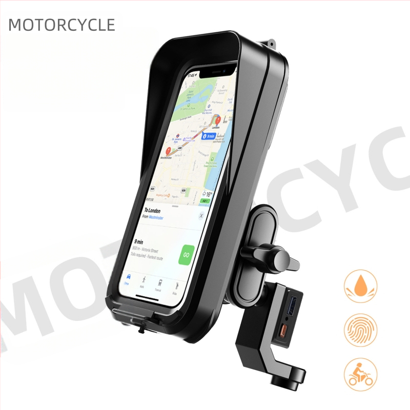 Suport de telefon pentru motocicletă electrică, impermeabil, din plastic, pentru navigație