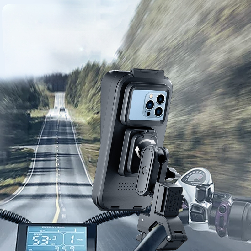 Suport de telefon pentru motocicletă electrică, impermeabil, din plastic, pentru navigație