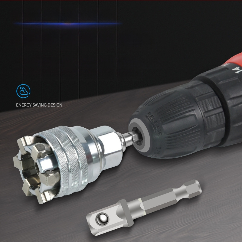 Zhang Chen Универсален торцев ключ и многофункционален инструментален комплект — 45# стомана, полирано хромирано покритие, вид: торцев ключ