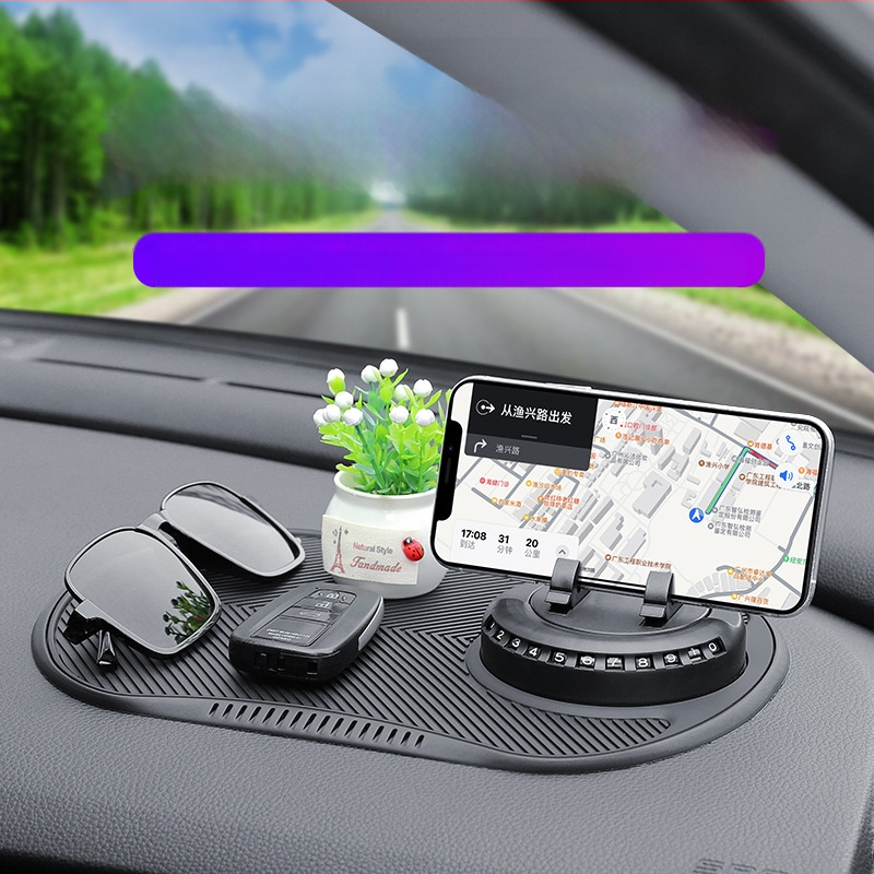 Rising PVC automobilio prietaisų skydelio laikiklis telefonui su prieš slydimo pagalvėle, pagamintas Guangdonge