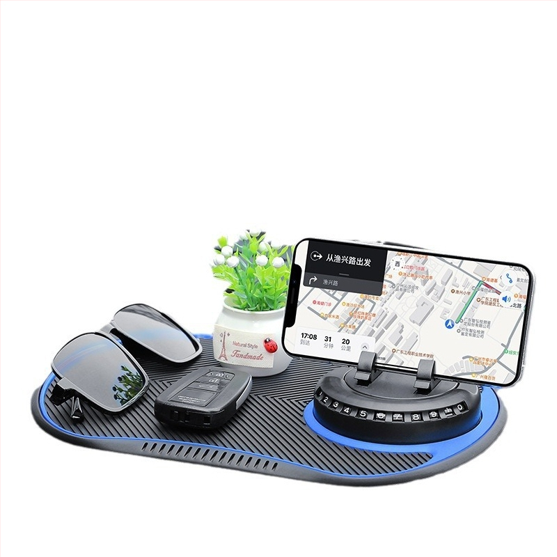 Rising PVC automobilio prietaisų skydelio laikiklis telefonui su prieš slydimo pagalvėle, pagamintas Guangdonge