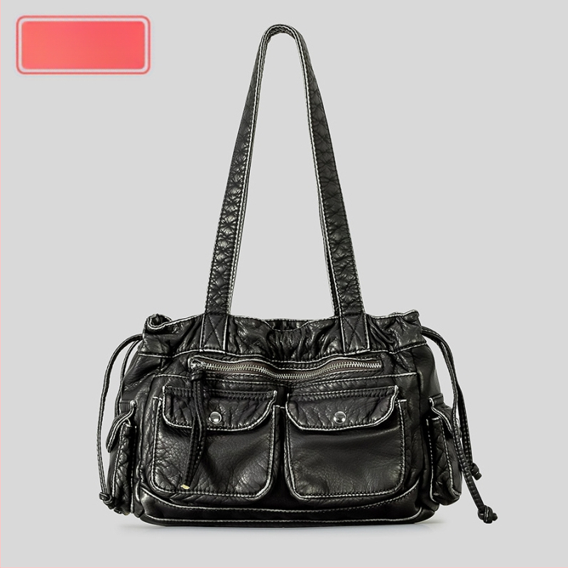 Geantă subraț PU, formă oriizontală pătrată, închidere cu bandă, buzunar pentru telefon în interior, cu strat interior