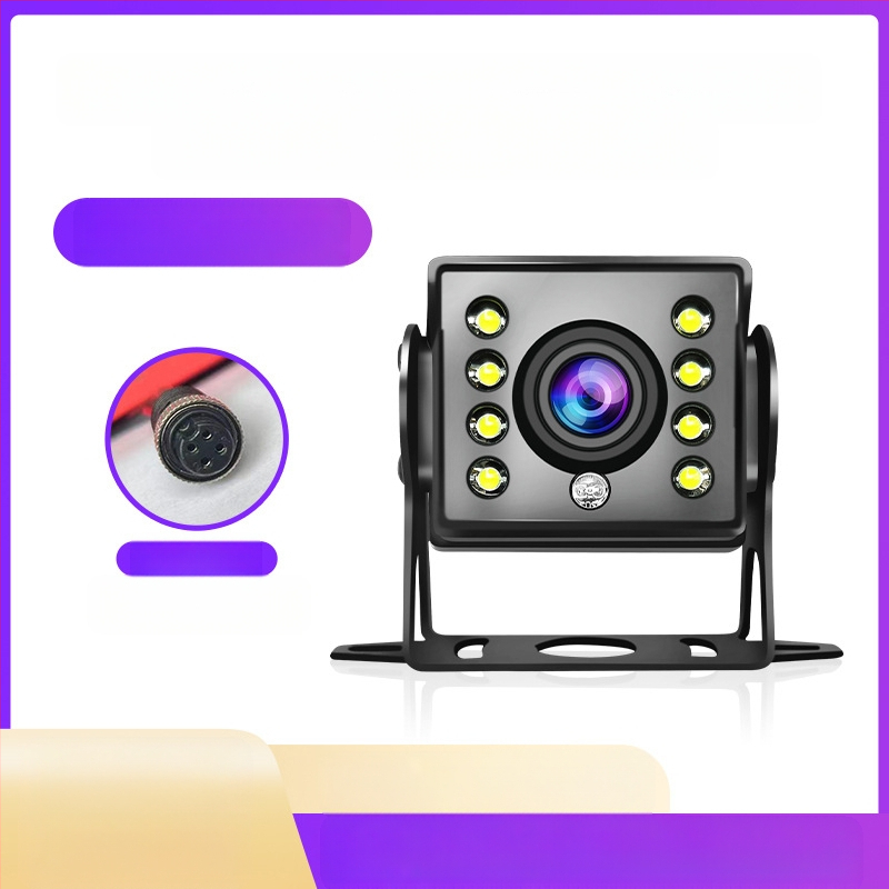 Cameră de mers înapoi pentru camion cu monitorizare în patru direcții - rezoluție 1920x1080, semnale video AHD/1080P și CVBS, unghi de vizualizare 170°, alimentare 12-24V, 8 LED