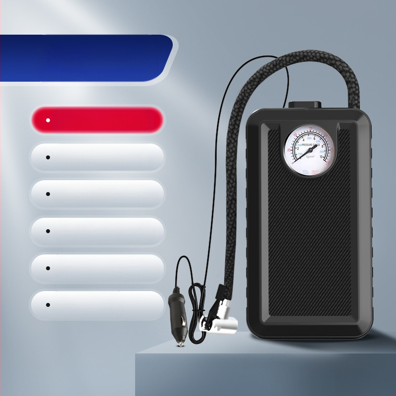 Automobilio oro įpurškimo siurblys su LED apšvietimu, 12V, 120W, 50 L/min, skaitmeninis ekranas