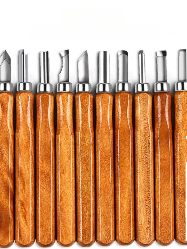 Medžio drožybos peilių rinkinys – daugiafunkcis įrankis medžio drožybai ir guminių antspaudų graviravimui