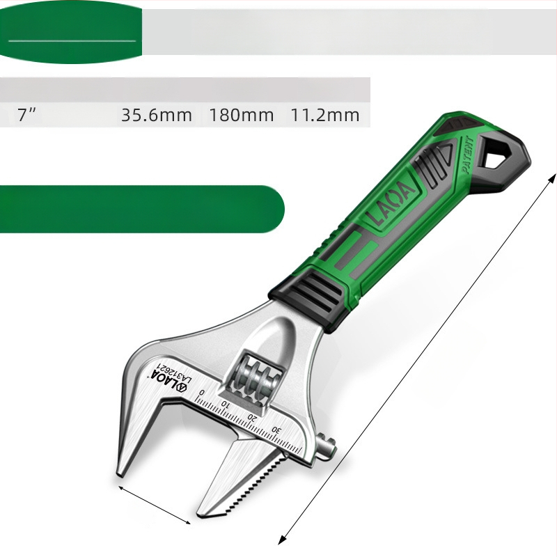 Old A reguliuojamas raktas – daugybinis įrankis voniai ir santechnikai, pramonės klasė, didelis atidarymas, iš chromo-vanadžio plieno, šilumos apdorojimas