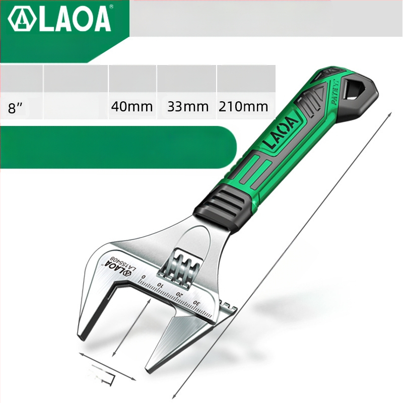 Old A reguliuojamas raktas – daugybinis įrankis voniai ir santechnikai, pramonės klasė, didelis atidarymas, iš chromo-vanadžio plieno, šilumos apdorojimas