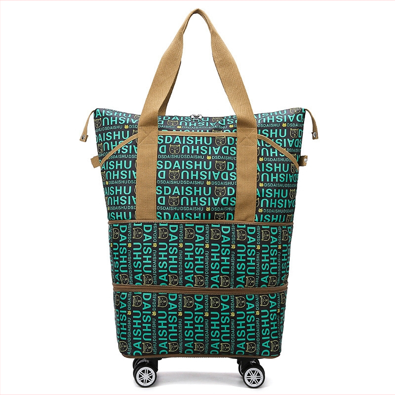 Чанта за пътуване с 360° колела и разширение, 56–75 л, Oxford плат, ултра лека