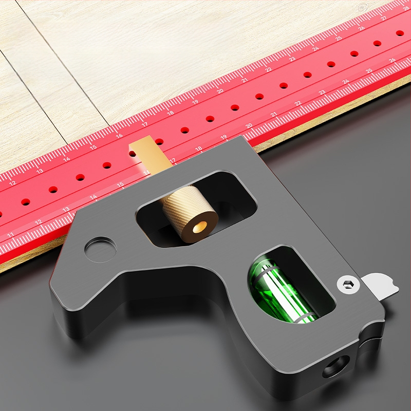 90 laipsnių medienos darbams liniuotė ir daugelio funkcijų kampinė liniuotė – storinta, aukštos tikslumo universali kombinuota kampinė liniuotė