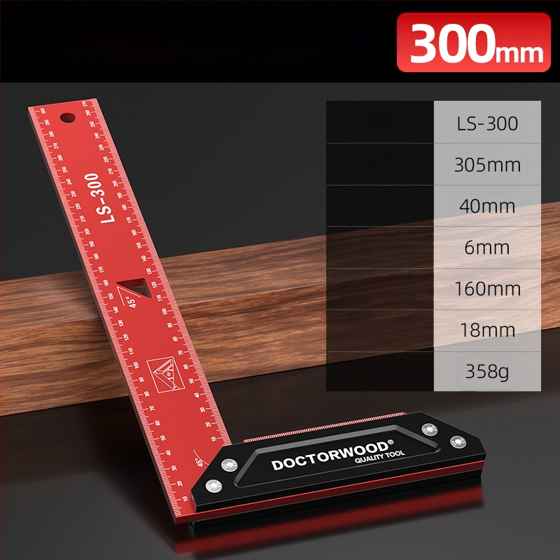 Kõrge täpsusega paksenenud laia istmega 90-kraadine alumiiniumist ruut