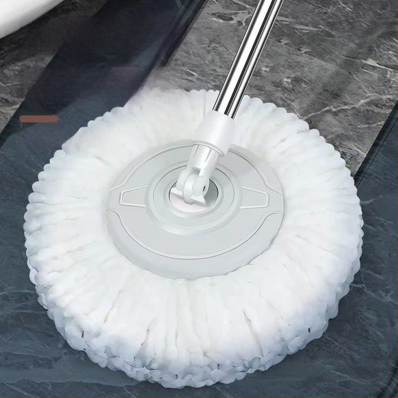 Σετ κάδου για σφουγγάρισμα με περιστρεφόμενο μηχανισμό στύψιμο, πανί από μικροϊνές, ράβδος από ανοξείδωτο ατσάλι, απόστραγγιση 50–60%, ικανότητα φόρτωσης κάτω από 10 kg