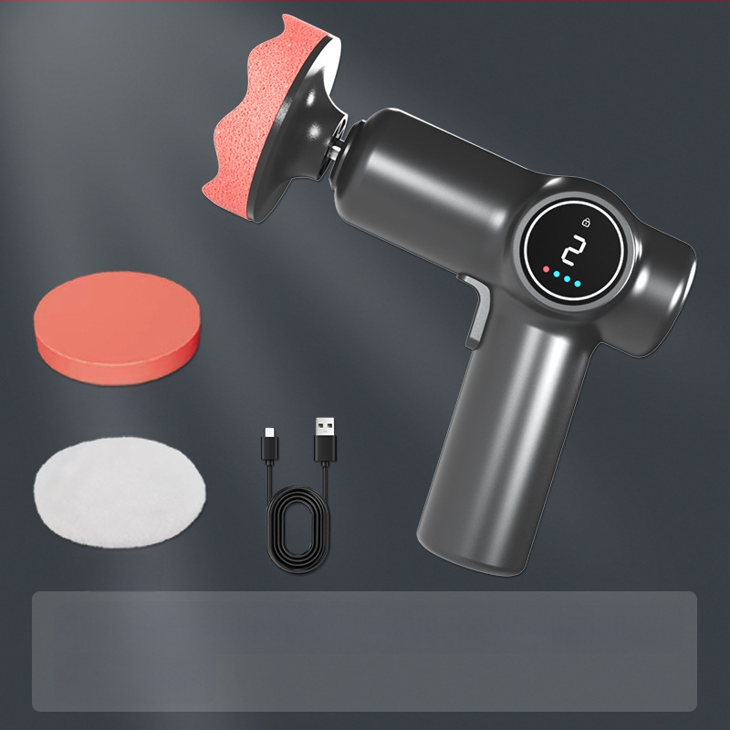 Belaidė poliravimo mašina automobiliams, dviejų paskirčių naudojimui auto ir namams, reguliuojamas greitis, ABS medžiaga