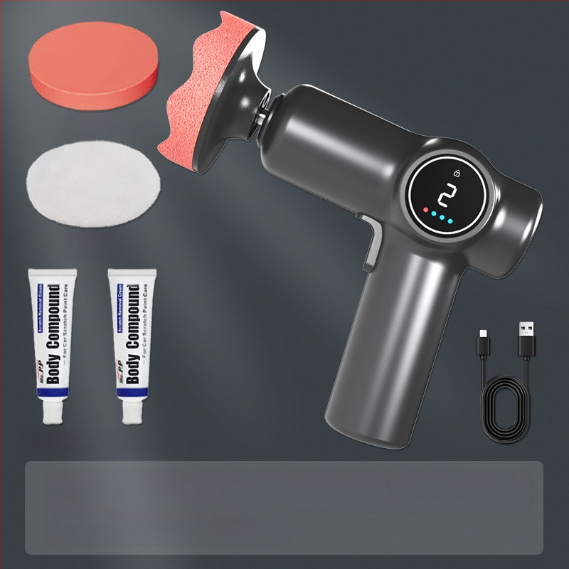 Belaidė poliravimo mašina automobiliams, dviejų paskirčių naudojimui auto ir namams, reguliuojamas greitis, ABS medžiaga