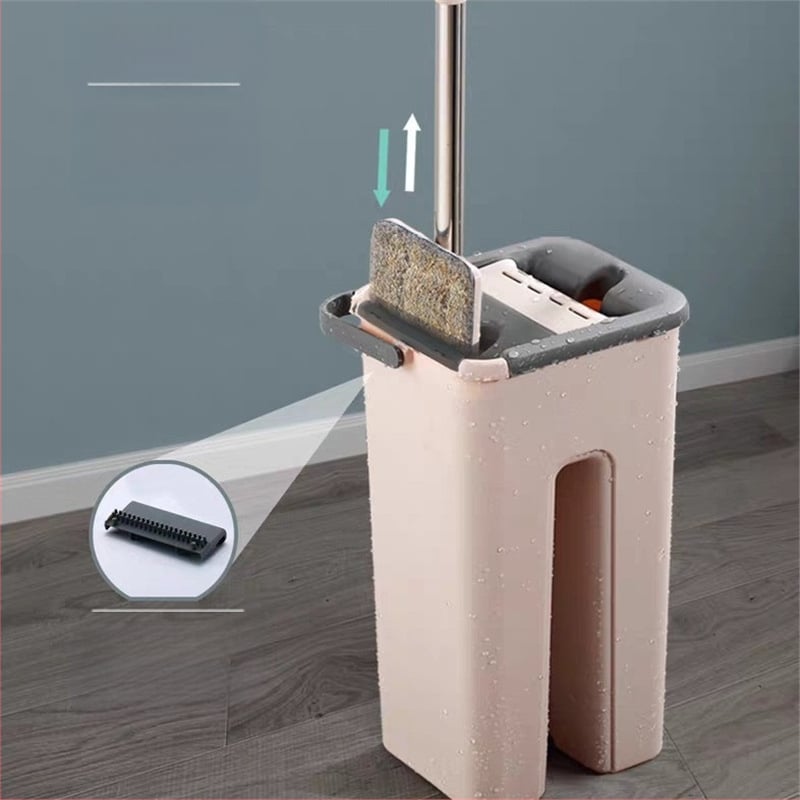 Plošni mop, mikrovlakno, nehrđajući čelik – drška, postotak uklanjanja vlage 80–90%, Velcro sustav za pričvršćivanje, 3 godine trajanja