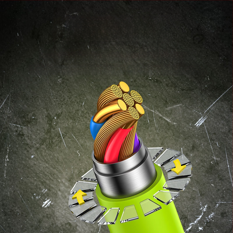 HC 4‑v‑1 rýchly nabíjací dátový kábel s Lightning a USB-C, až 60W