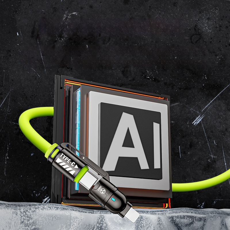 HC 4‑v‑1 rýchly nabíjací dátový kábel s Lightning a USB-C, až 60W