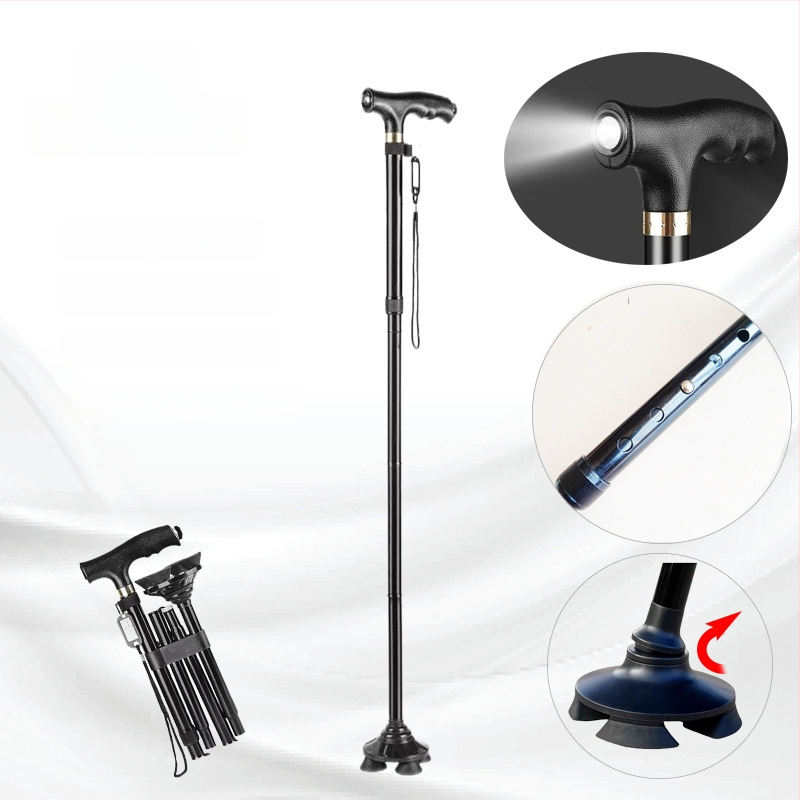 Baozhi pėsčiųjų lazda, aliuminio lydinys, dviejų dalių teleskopinė, svoris 400 g