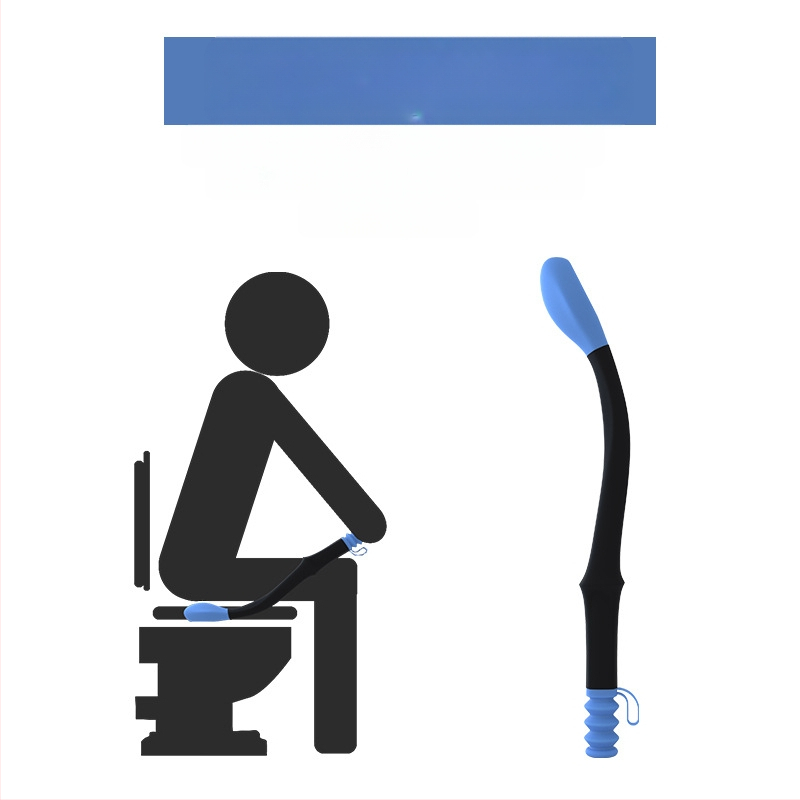 Yu Tai σιλικόνιου βοηθητικό εργαλείο καθαρισμού τουαλέτας, μοντέλο 25682, συσκευασία 100, εκτύπωση λογοτύπου, δυνατότητα παραμετροποίησης, για ηλικιωμένους και ΑμεΑ