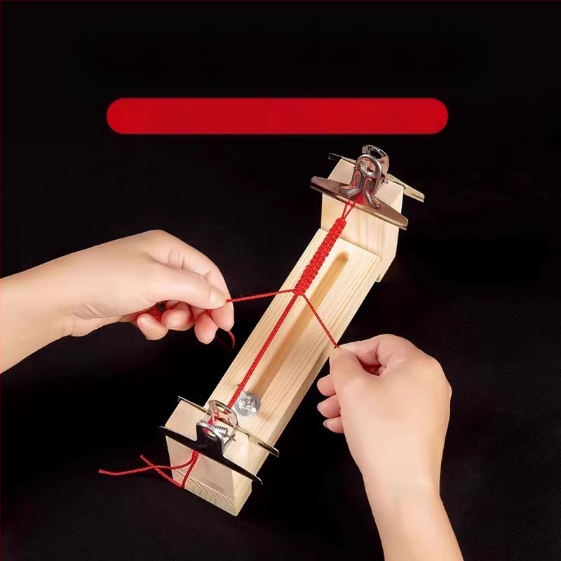 Εργαλείο πλεξίματος βραχιολιών με ξύλινο πλαίσιο — σταθερό κλιπ, προσαρμοστικό, λανσαρίστηκε το Καλοκαίρι του 2024