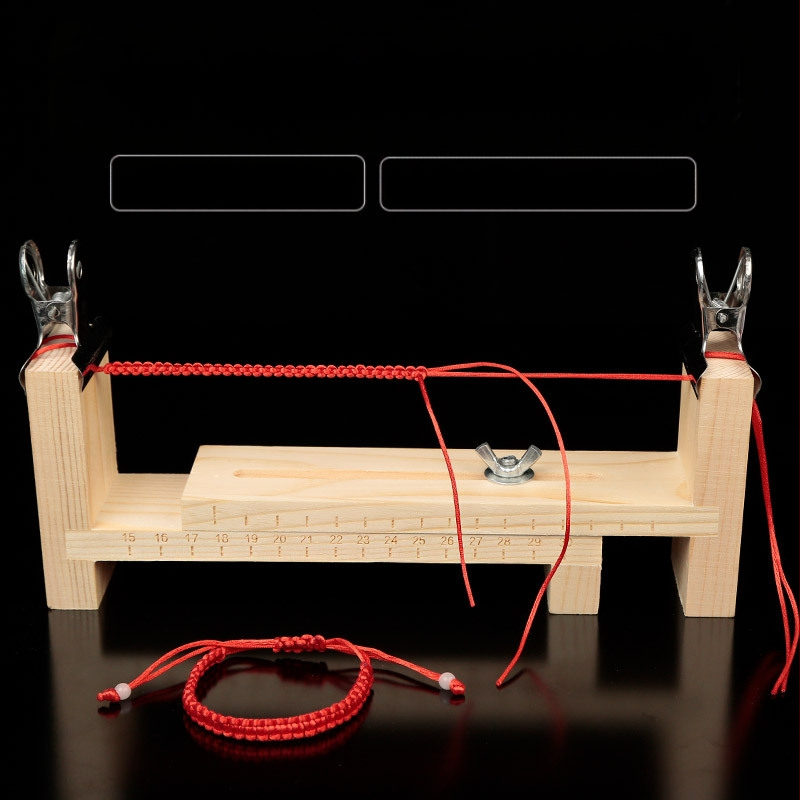 Εργαλείο πλεξίματος βραχιολιών με ξύλινο πλαίσιο — σταθερό κλιπ, προσαρμοστικό, λανσαρίστηκε το Καλοκαίρι του 2024