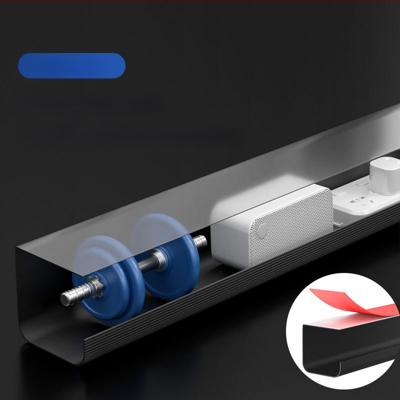 Raft de gestionare a cablurilor sub birou, PVC, cutie de organizare a cablurilor, fără găuri