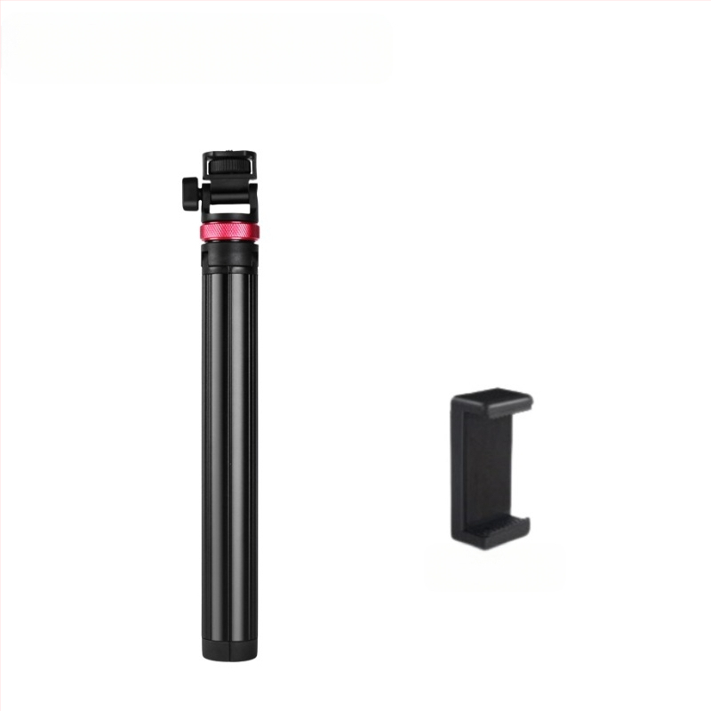 Телефонна селфи-стойка за лайв стрийминг с алуминиева телескопична светлинна стойка и преносим трипод