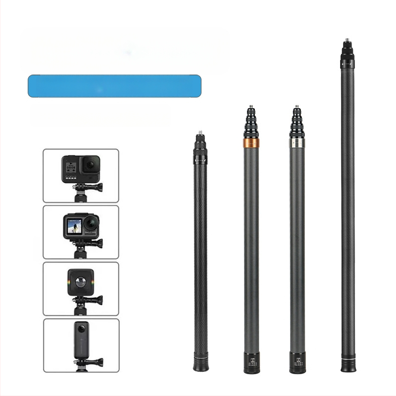Ράβδος επέκτασης για Insta360 και GoPro πανοραμικές κάμερες δράσης, αλουμινίου κράμα, μέγιστο φορτίο έως 2 kg