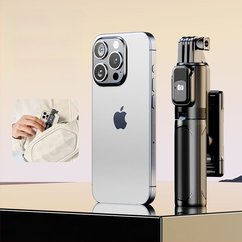 Мини Bluetooth селфи стик с преносим трипод за телефон — алуминиева сплав, без марка, основен пазар: Други