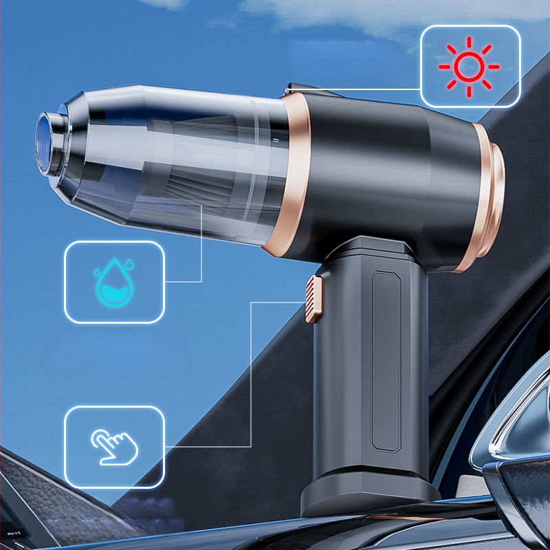Rankinis belaidis automobilio dulkių siurblys, 65W, 5V, 20000Pa, įkraunamas