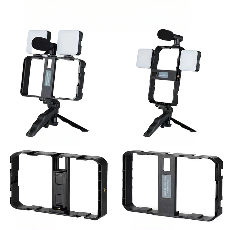 AY-49X Μίνι Φωτιστικό Διευκόλυνσης για Χειροκίνητη Χρήση με Επιτραπέζιο Στήριγμα, Ιδανικό για Ζωντανή Μετάδοση και Βιντεοσκόπηση, 5V, κάτω από 10W, Υποστηρίζει πολυάριθμες Κάμερες