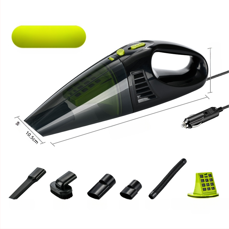 Nešiojamas drėgno ir sauso automobilio dulkių siurblys, 4500Pa siurbimo galia, 7.4V, 120W, belaidis, įkraunamas