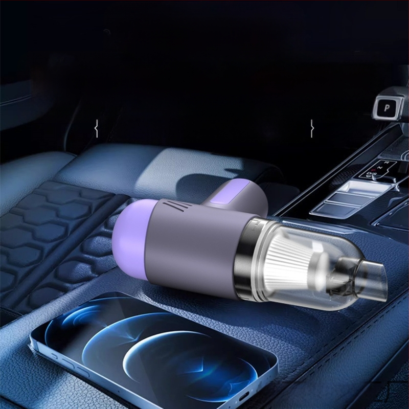 Belaidės dulkių siurblys automobiliui ir namams – galingas siurbimas 16 000 Pa, 120 W, įkraunamas, sterilizavimas ir pūtimo funkcija.