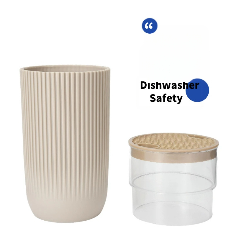 Septynių peilių rinkinys iš nerūdijančio plieno 3Cr13 su cilindriniu laikikliu – virtuvės peiliai ir žirklės