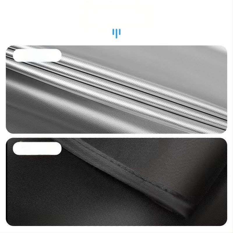 Magnetinė automobilių langų skydelis - sidabru dengtas audinys, atspindintis, šilumos izoliacija, pritaikomas, universalus montavimas