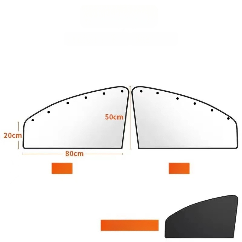 Magnetinė automobilių langų skydelis - sidabru dengtas audinys, atspindintis, šilumos izoliacija, pritaikomas, universalus montavimas