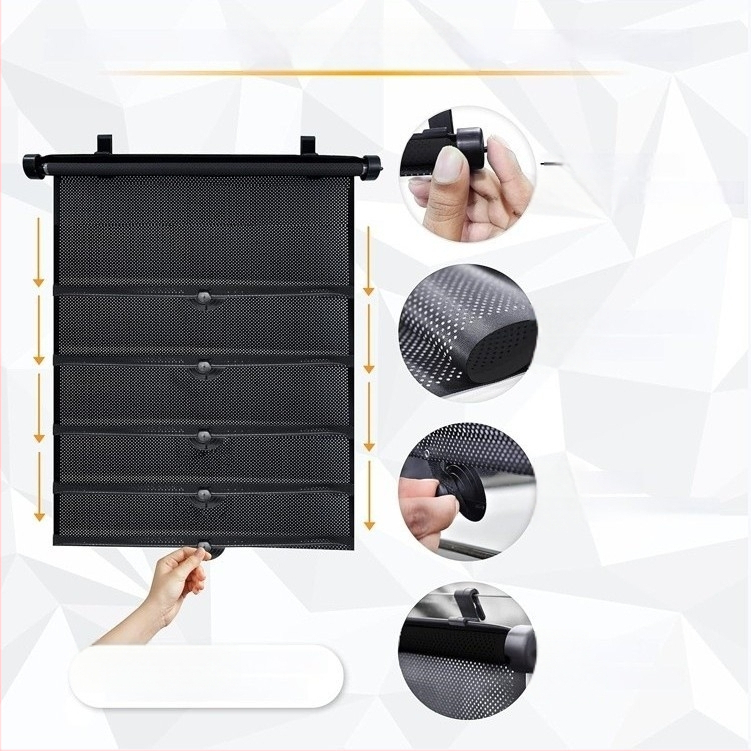 Σκίαστρο παραθύρου αυτοκινήτου για μωρά, παιδιά και κατοικίδια, PVC, με βεντούζες, σκανδιναβικό στυλ, μονόχρωμο σχέδιο