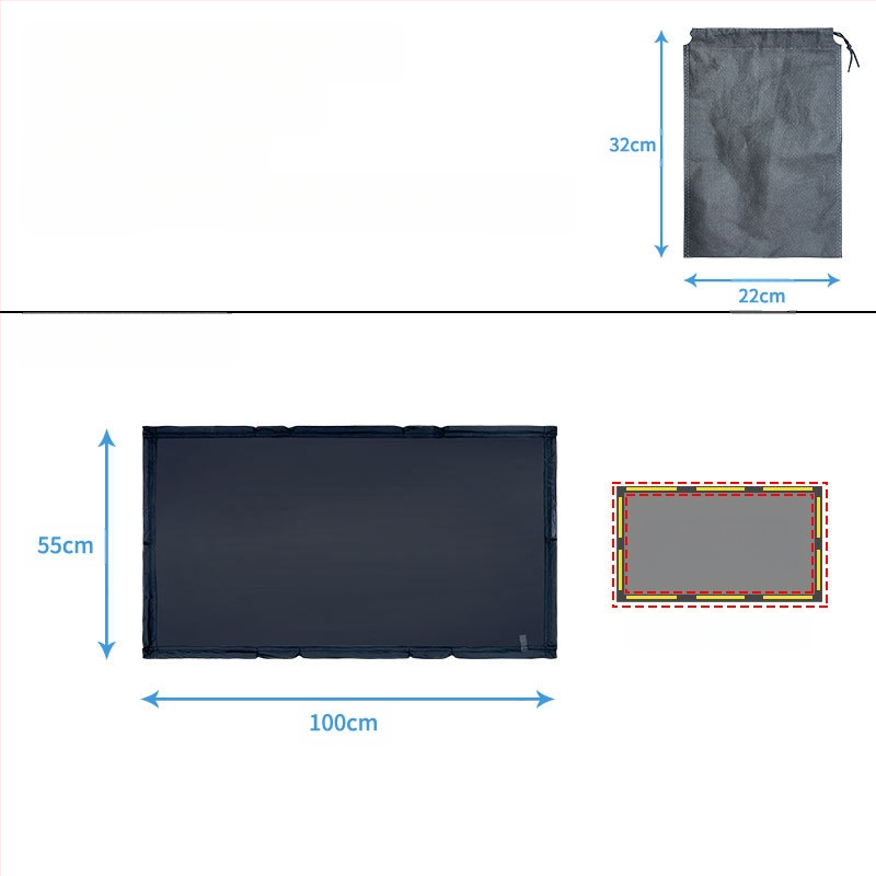 Automobilio stogo lango tinklinė užuola, nuo uodų, permatoma, kabantis montavimas, bendriems modeliams, palaiko logotipo spaudą