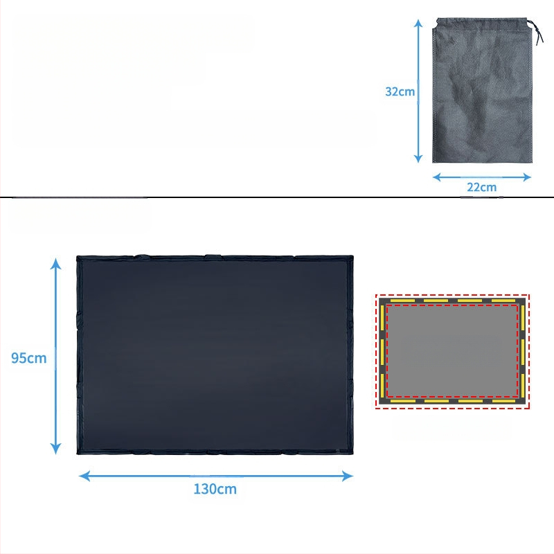 Automobilio stogo lango tinklinė užuola, nuo uodų, permatoma, kabantis montavimas, bendriems modeliams, palaiko logotipo spaudą