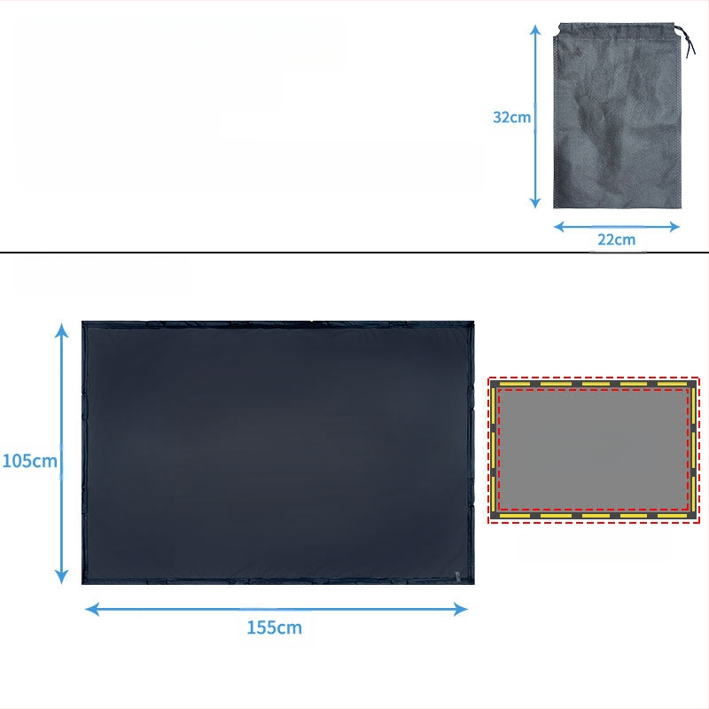 Automobilio stogo lango tinklinė užuola, nuo uodų, permatoma, kabantis montavimas, bendriems modeliams, palaiko logotipo spaudą