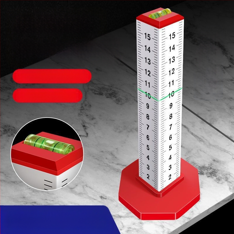 Четиристранен алуминиев сплав нивелиращ и хоризонтален позициониращ измервател за зидария и облицовка