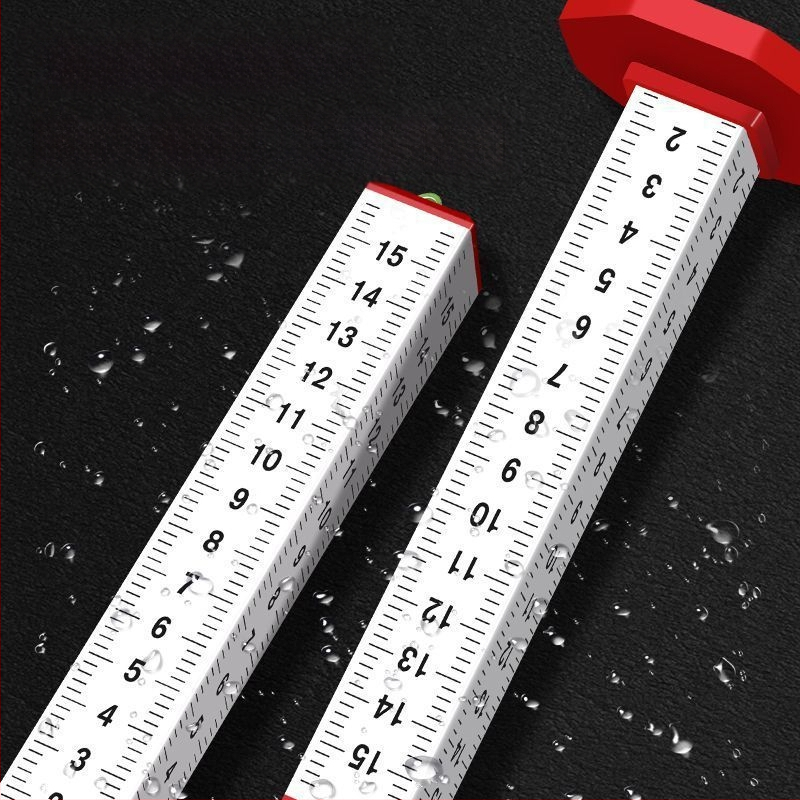 Четиристранен алуминиев сплав нивелиращ и хоризонтален позициониращ измервател за зидария и облицовка