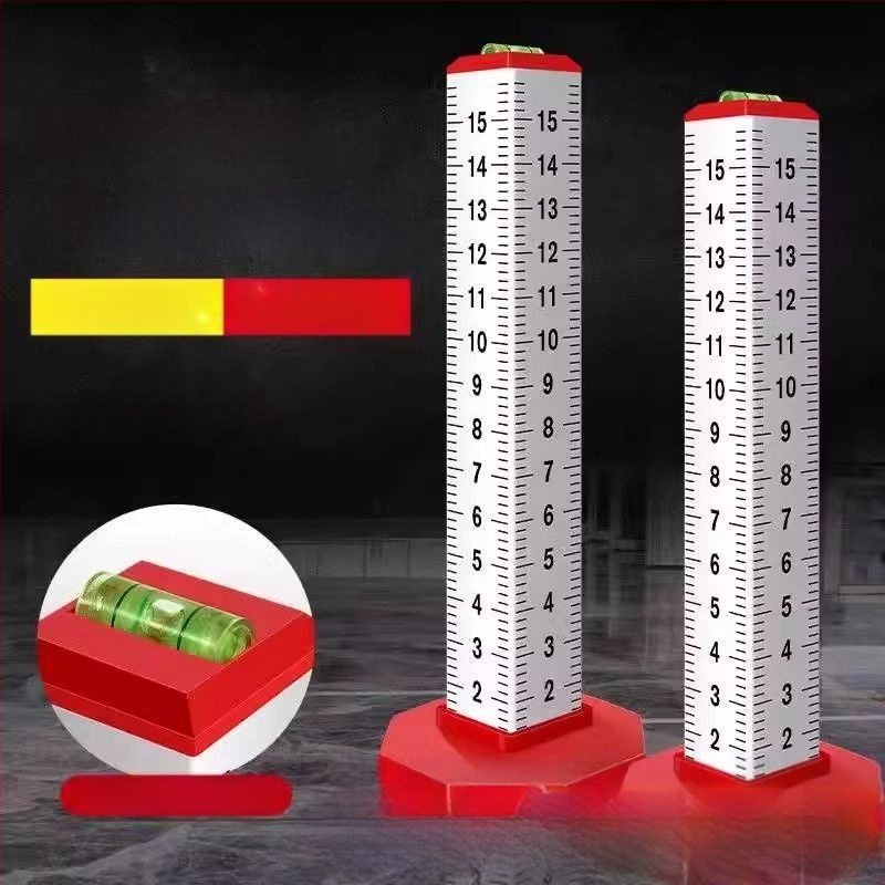 Четиристранен алуминиев сплав нивелиращ и хоризонтален позициониращ измервател за зидария и облицовка